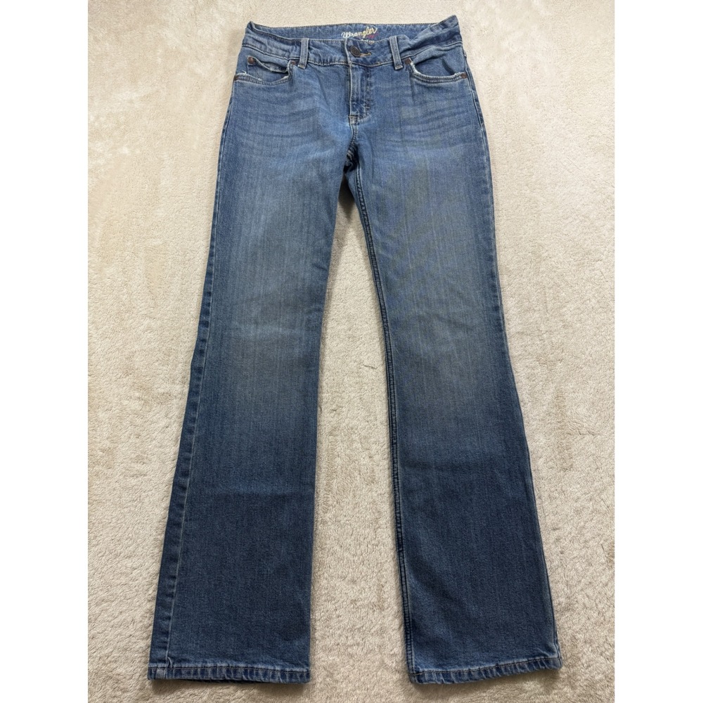 Wrangler Retro Mae Womens Boot Cut Stretch Blue Denim Jeans 3x32 Meas: 28x31.5